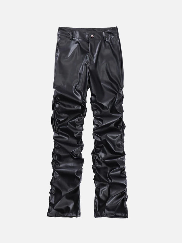 Vencae™ BLACK PANTS - Leather stack